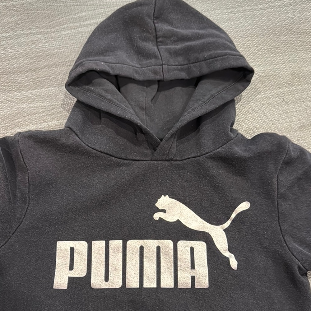 PUMA Kids Black Hoodie and Jogger 3 piece Set - Picture 5 of 6